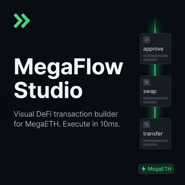 Mega Flow Reece MegaFlow Studio — Build DeFi Flows on MegaETH